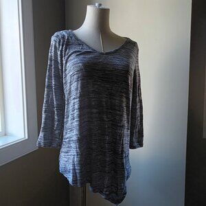 Gray Asymmetrical Blouse